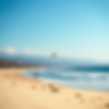 Scenic Beach Landscape for Power Kiting A scenic beach landscape ideal for power kite activities