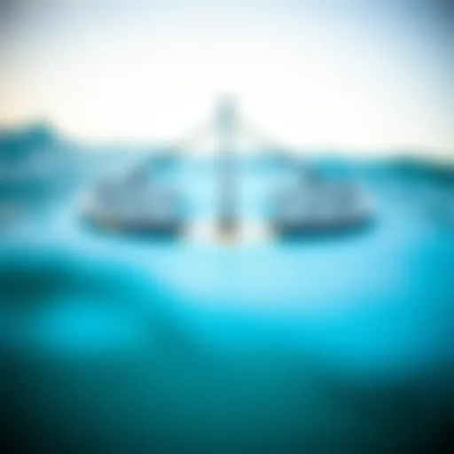 The Innovative Wing Design of Hydrofoil Surfboards Close-up view of a hydrofoil surfboard showcasing its wing structure