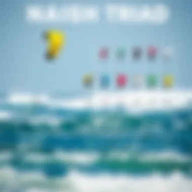 Comparison chart of Naish Triad and other kite models