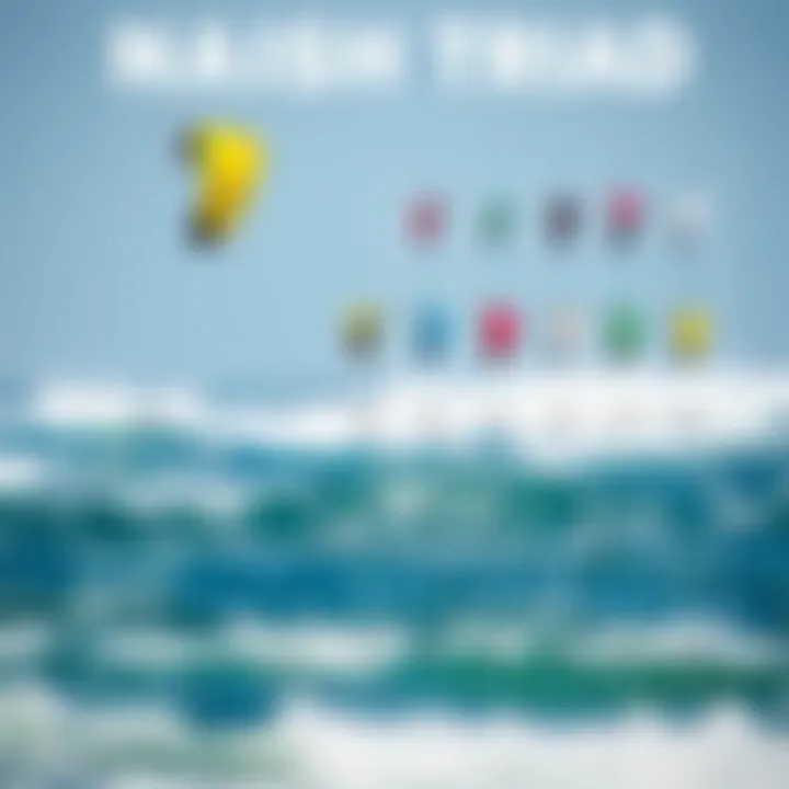 Comparison chart of Naish Triad and other kite models