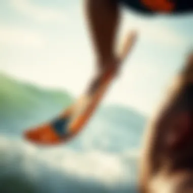 Detailed view of the Naish Triad's design