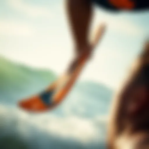 Detailed view of the Naish Triad's design