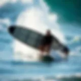 Dynamic surf equipment showcasing innovative foil design