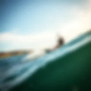 Kiteboarder using the Tucker Sling in action on the water