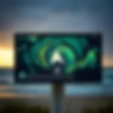 Storm Patterns on Weather Radar Weather radar screen displaying storm patterns