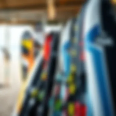 Exploring the Kitesurfing Equipment Market Market scene with various used kitesurfing gear on display