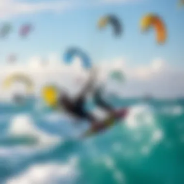 A Range of Kitesurfing Kites Available Diverse selection of kitesurfing kites