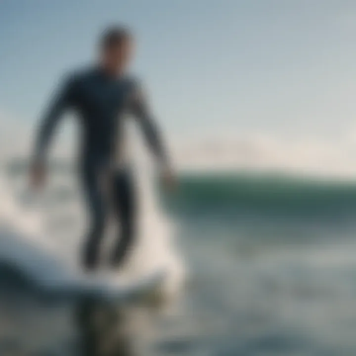 Close-up of Vissla wetsuit materials