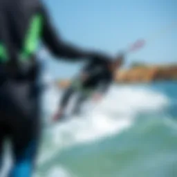 High-performance wetsuit designed for kiteboarding