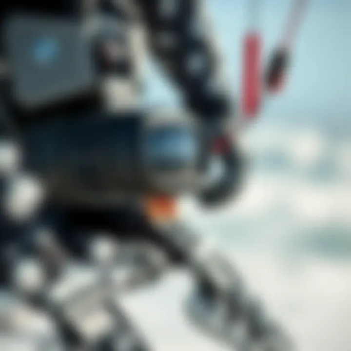 A close-up of high-tech gear used in Woo Kiteboarding, emphasizing the innovative technology that enhances performance.